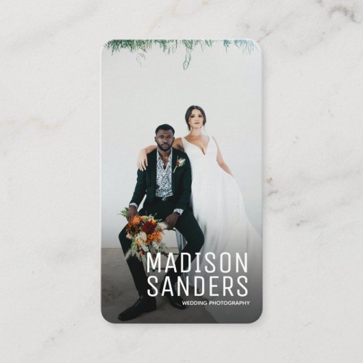 Modernes Minimalistisches, einfaches Berufliches F Visitenkarte (Vorderseite)