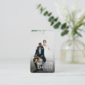 Modernes Minimalistisches, einfaches Berufliches F Visitenkarte (Stehend Vorderseite)