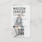 Modernes Minimalistisches, einfaches Berufliches F Visitenkarte (Rückseite)