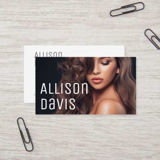 Modernes Minimalistisches, einfaches Berufliches F Visitenkarte (Vorderseite/Rückseite Beispiel)