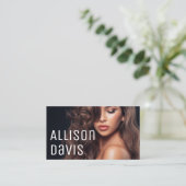 Modernes Minimalistisches, einfaches Berufliches F Visitenkarte (Stehend Vorderseite)