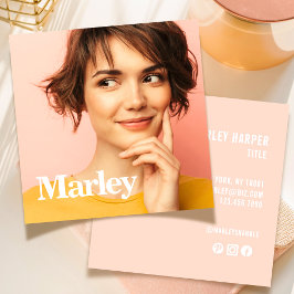 Modernes Minimalistisches Einfaches Berufliches Fo Quadratische Visitenkarte