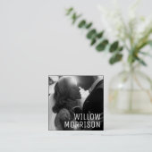 Modernes Minimalistisches, einfaches, Berufliches Quadratische Visitenkarte (Stehend Vorderseite)