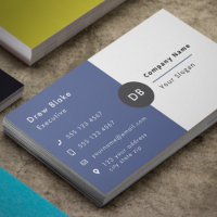 Modernes Minimalistisches, einfaches, blaues Beruf