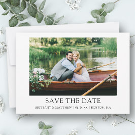Modernes Minimalistisches Einfaches Foto Save The Date