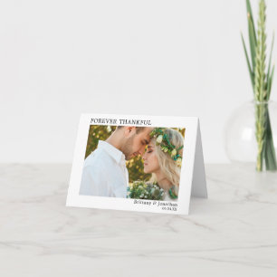 Modernes Minimalistisches Einfaches für immer Dank Dankeskarte