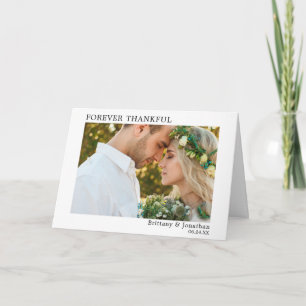 Modernes Minimalistisches Einfaches für immer Gesc Dankeskarte