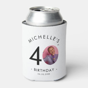 Modernes Minimalistisches Einfaches Geburtstagspar Dosenkühler