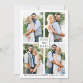 Modernes Minimalistisches Einfaches Haus 4 Foto Save The Date (Vorderseite)