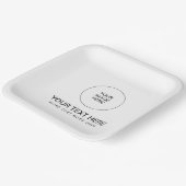 Modernes Minimalistisches Einfaches Hinzufügen von Pappteller (Gewinkelt)