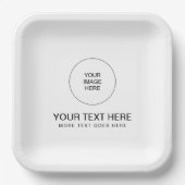 Modernes Minimalistisches Einfaches Hinzufügen von Pappteller (Vorderseite)