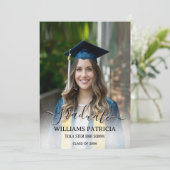 Modernes Minimalistisches Einfaches Lässiges Foto  Einladung (Stehend Vorderseite)