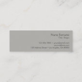 Modernes Minimalistisches einfaches Mini Visitenkarte (Rückseite)