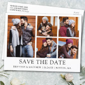 Modernes Minimalistisches Einfaches Save the Date Postkarte