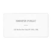 Modernes Minimalistisches, einfaches Vorlagenversa (Vorne)