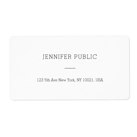 Modernes Minimalistisches, einfaches Vorlagenversa (Vorne)