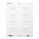 Modernes Minimalistisches, einfaches Vorlagenversa (Vorne)