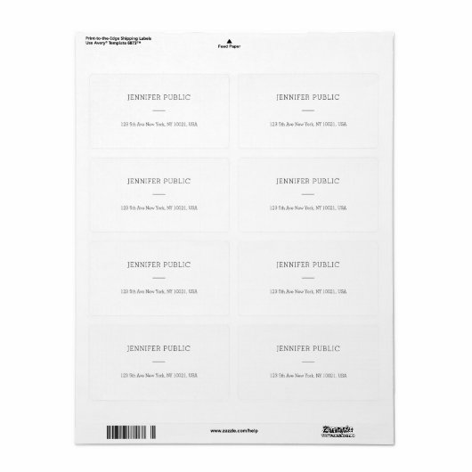 Modernes Minimalistisches, einfaches Vorlagenversa (Vorne)