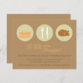 Modernes Minimalistisches Einladung (Vorne/Hinten)