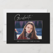 Modernes Minimalistisches Einzigartiges Ink Script Ankündigung (Vorderseite)