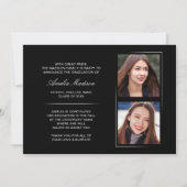 Modernes Minimalistisches Einzigartiges Ink Script Ankündigung (Rückseite)