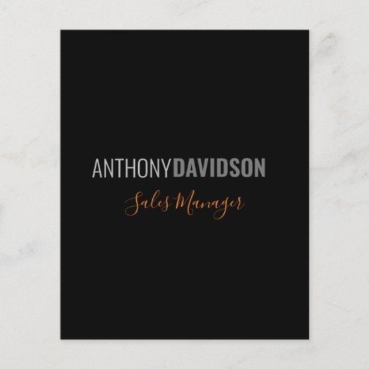 Modernes Minimalistisches Elegantes Berufliches Sc Flyer (Vorne)