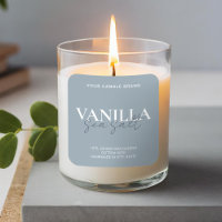 Modernes Minimalistisches Elegantes Candle Label
