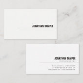 Modernes Minimalistisches Elegantes Design Berufli Visitenkarte (Vorne/Hinten)