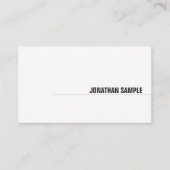 Modernes Minimalistisches Elegantes Design Berufli Visitenkarte (Vorderseite)