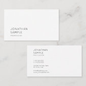 Modernes Minimalistisches Elegantes Design Einfach Visitenkarte (Vorne/Hinten)