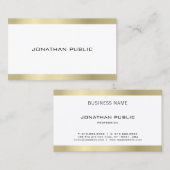 Modernes minimalistisches elegantes Design Trendy  Visitenkarte (Vorne/Hinten)