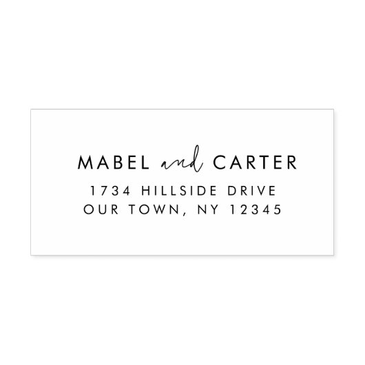 Modernes, Minimalistisches Elegantes Einfaches Hoc Gummistempel (Prägung)