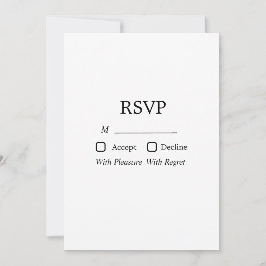 Modernes minimalistisches elegantes Foto Hochzeit  Einladung (Rückseite)