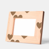 Modernes Minimalistisches Elegantes Herz Geätzte Rahmen (Links)