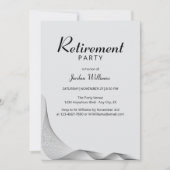 Modernes, Minimalistisches elegantes Party für Gra Einladung (Vorderseite)