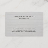 Modernes Minimalistisches elegantes Template Beruf Visitenkarte (Rückseite)