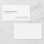 Modernes, Minimalistisches, elegantes Template Visitenkarte (Vorne/Hinten)