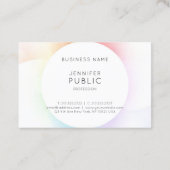 Modernes Minimalistisches elegantes, trendiges und Visitenkarte (Rückseite)