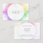 Modernes Minimalistisches elegantes, trendiges und Visitenkarte (Vorne/Hinten)