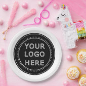 Modernes, Minimalistisches, elegantes und bearbeit Pappteller (Party)