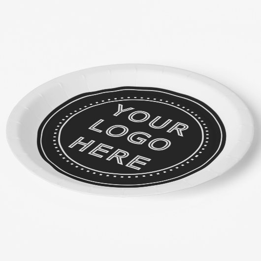 Modernes, Minimalistisches, elegantes und bearbeit Pappteller (Schrägansicht)