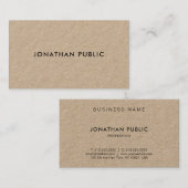 Modernes, Minimalistisches, elegantes Vorlagenpapi Visitenkarte (Vorne/Hinten)