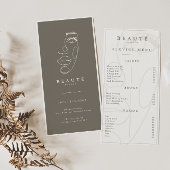 Modernes Minimalistisches Elfenbeinmenü/neutrales