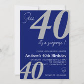 Modernes Minimalistisches Erwachsenenalter zum Geb Einladung (Vorderseite)