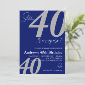 Modernes Minimalistisches Erwachsenenalter zum Geb Einladung (Stehend Vorderseite)