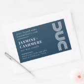 Modernes, minimalistisches Etikett für die Verpack Rechteckiger Aufkleber (Umschlag)