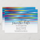 Modernes, Minimalistisches Farbkonzept Einladung (Vorne/Hinten)