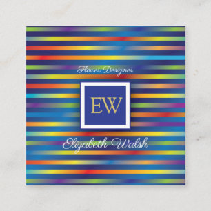 Modernes Minimalistisches Farbkonzept Neues Design Quadratische Visitenkarte