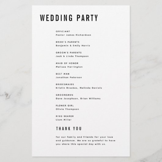 Modernes Minimalistisches, feines Monogramm-Hochze (Rückseite)