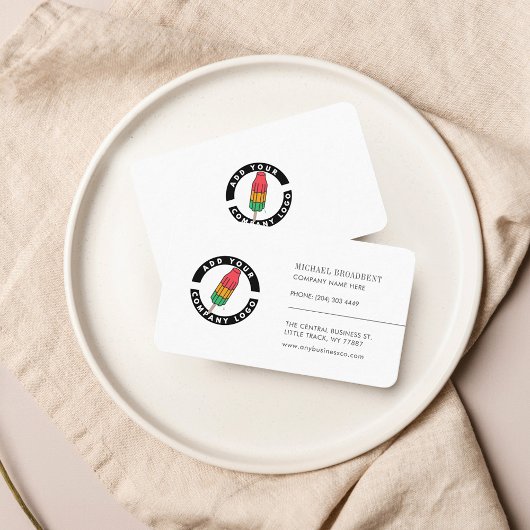 Modernes Minimalistisches Firmenlogo Beruflich Visitenkarte